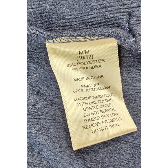 Cuddl Duds Lounge Jacket Medium Blue Zip Up Faux Fur Lined Mock Neck warm - Picture 4 of 8